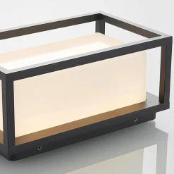 Lucande udendørs LED-væglampe Ilirian, antracit, aluminium, 15 cm