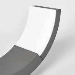 Lucande udendørs LED-væglampe Timm, 20 cm, antracit, IP54