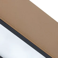 Lucande udendørs LED-væglampe Lengo, 25 cm, brun, down, 3000K