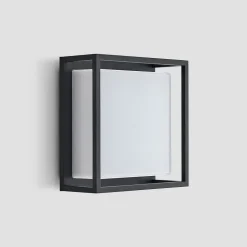 Lucande udendørs LED-væglampe Ilirian, antracit, aluminium, 25 cm