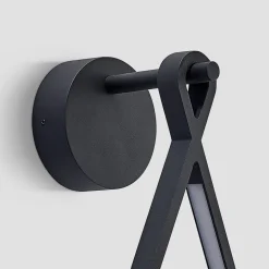 Lucande udendørs LED-væglampe Florka, natursten, hængende kurv