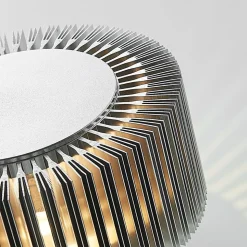 Lucande udendørs LED-væglampe Keany, metal, Ø 16 cm, IP54