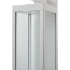 Lucande udendørs LED-væglampe Ferdinand, hvid, metal, 38 cm