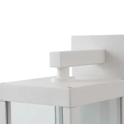 Lucande udendørs LED-væglampe Ferdinand, hvid, metal, 38 cm