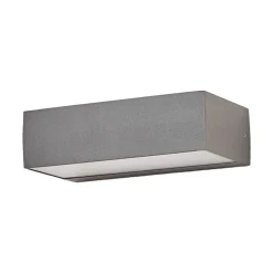 Lucande udendørs LED-væglampe Lissi, 21 cm, antracit, IP54