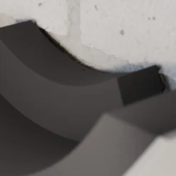 Lucande udendørs LED-væglampe Half, 30 cm, antracit, IP54