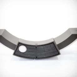 Lucande udendørs LED-væglampe Half, 30 cm, antracit, IP54