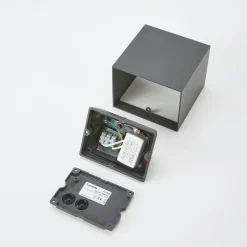 Lucande udendørs LED-væglampe Evie, 14 cm, antracit, op/ned