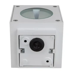 Lucande udendørs LED-væglampe Jarno, hvid, metal, 9 cm