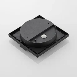 Lucande udendørs LED-væglampe Gylfi, 20 cm, antracit, aluminium