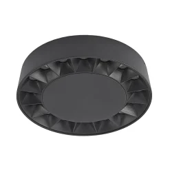 Lucande udendørs loftlampe Kelissa, rund, sort