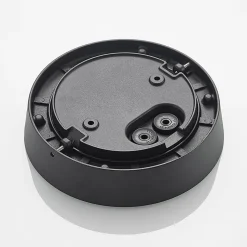 Lucande udendørs loftlampe Kelissa, rund, sort