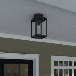 Lucande udendørs loftlampe Ferda, 29 cm, antracit, IP44