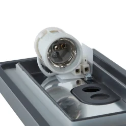 Lucande udendørs væglampe Aurelien, grå, metal, 12,5 cm, IP54