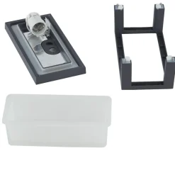 Lucande udendørs væglampe Aurelien, grå, metal, 12,5 cm, IP54