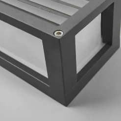 Lucande udendørs væglampe Aurelien, metal, 12,5 cm, strip