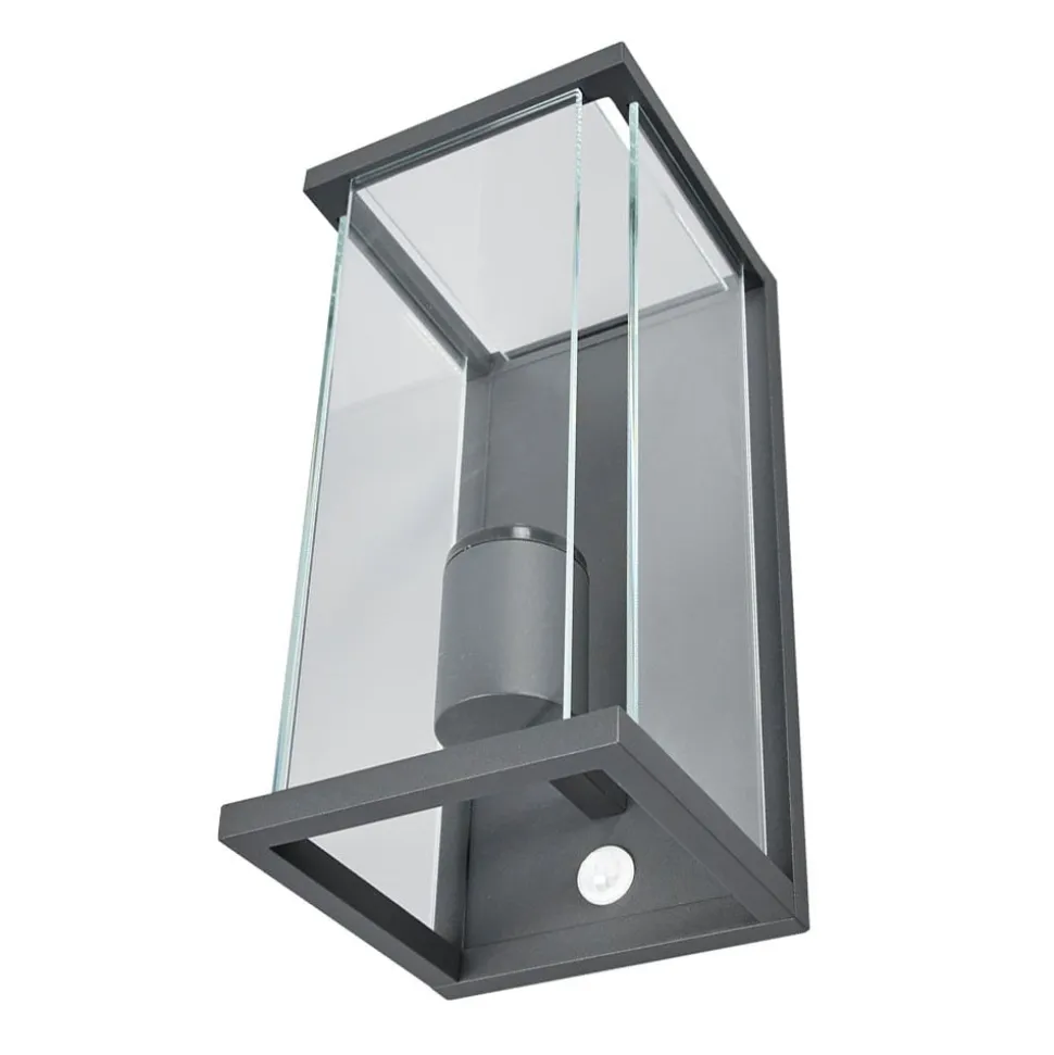 Lucande udendørs væglampe Annalea, 29 cm, 1 lyskilde, IP54, sensor