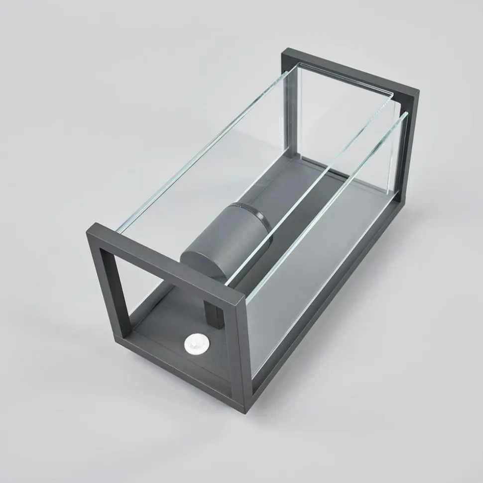 Lucande udendørs væglampe Annalea, 29 cm, 1 lyskilde, IP54, sensor