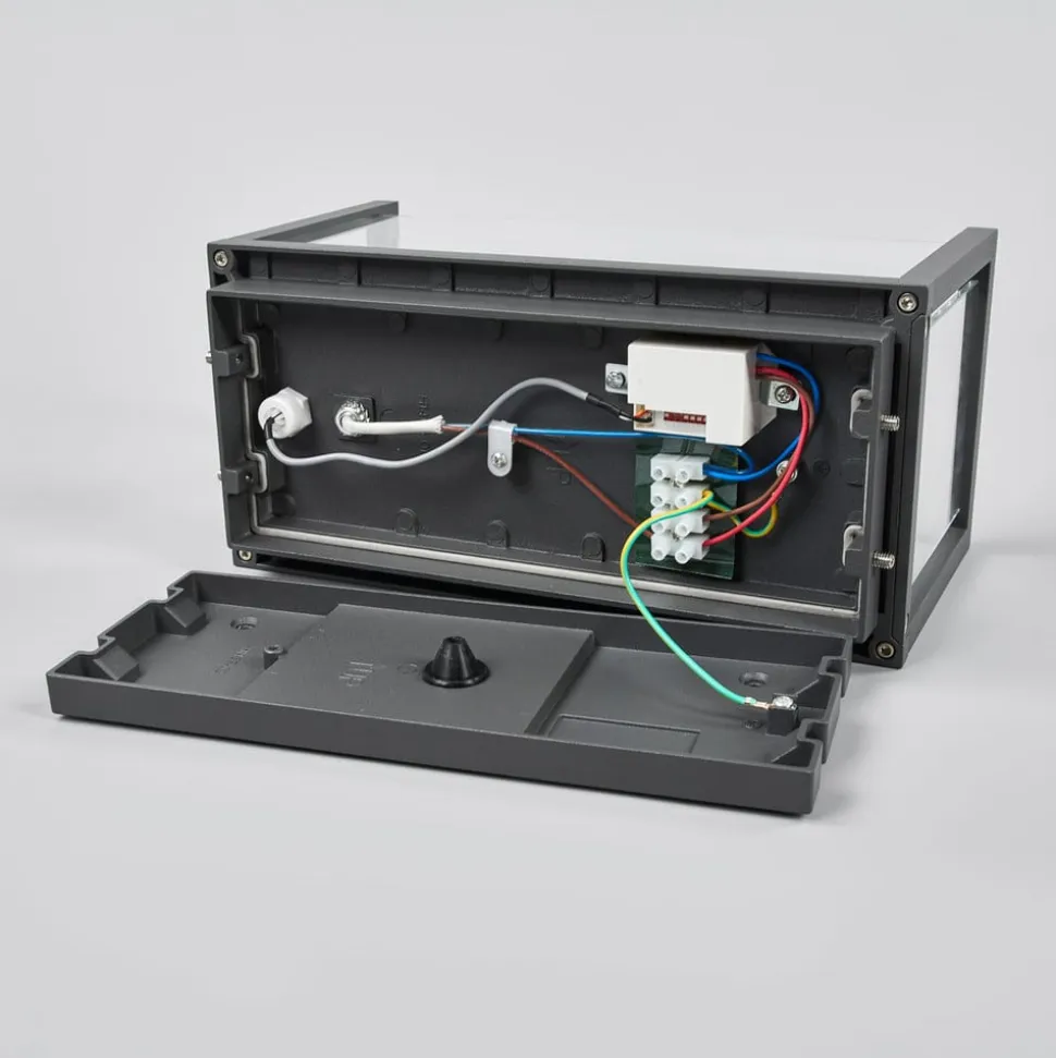 Lucande udendørs væglampe Annalea, 29 cm, 1 lyskilde, IP54, sensor