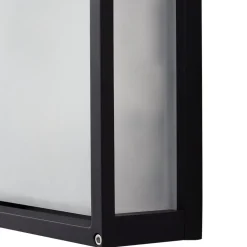 Lucande udendørs væglampe Aurelien, antracit, sensor, 25x25 cm