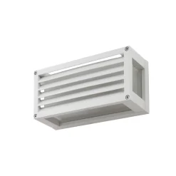 Lucande udendørs væglampe Aurelien, hvid, 12 cm, strip, IP54