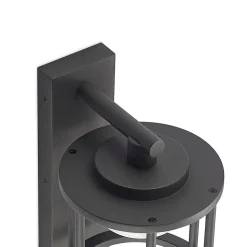 Lucande udendørs væglampe Berenike, sensor, antracit, metal