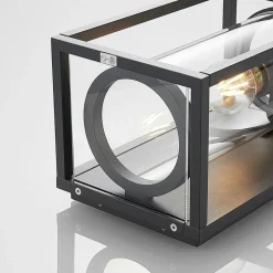 Lucande udendørs væglampe Brienne, 30 cm, antracit, metal