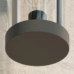 Lucande udendørs væglampe Cassian, 30 cm, antracit, IP54