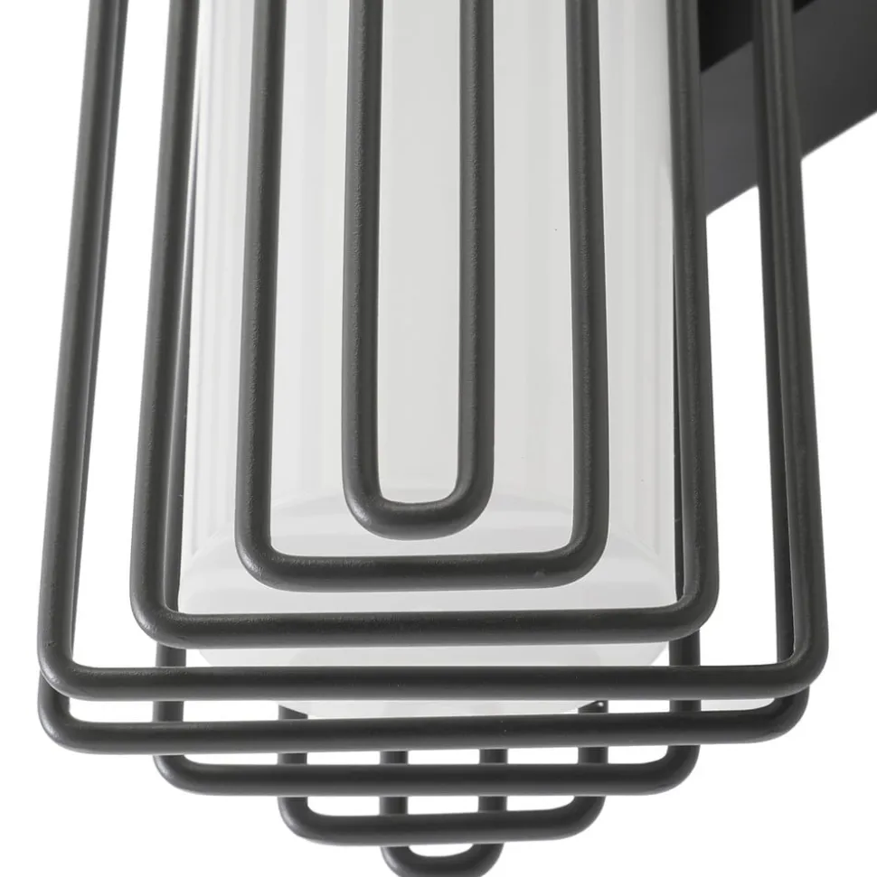 Lucande udendørs væglampe Chandan, antracit, 2 lyskilder, IP54