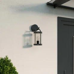 Lucande udendørs væglampe Cassian, sæt med 2, antracit, IP54