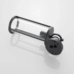 Lucande udendørs væglampe Emmeline, klar, aluminium, højde 45 cm