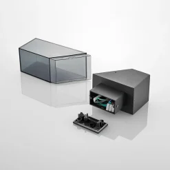 Lucande udendørs væglampe Fiola, 25 cm, antracit, IP54