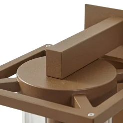 Lucande udendørs væglampe Ferda, hængende, brun, IP44