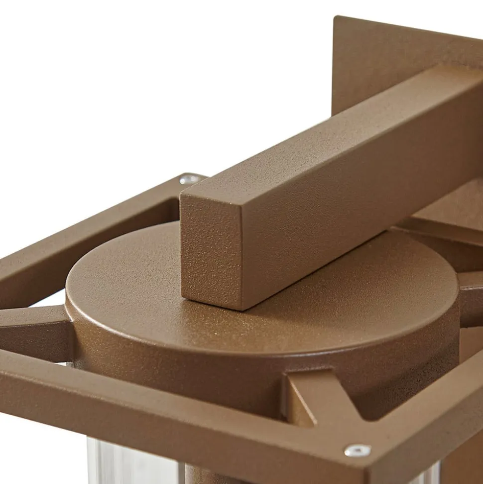 Lucande udendørs væglampe Ferda, hængende, brun, IP44