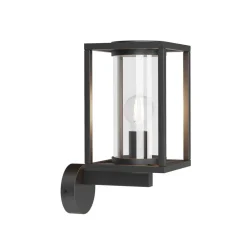 Lucande udendørs væglampe Ferda, fritstående, antracit, IP44