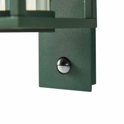 Lucande udendørs væglampe Ferda, sensor, hængende, grøn, IP44