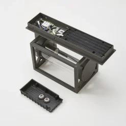 Lucande udendørs væglampe Ferda, sensor, antracit, IP44