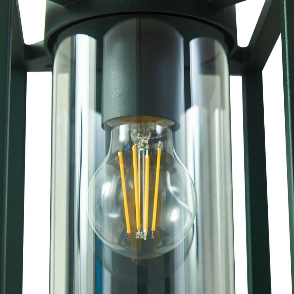 Lucande udendørs væglampe Ferda, pendel, grøn, IP44