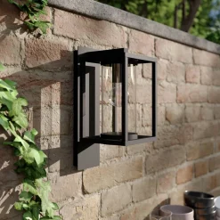 Lucande udendørs væglampe Ferda, pendel, antracit, IP44