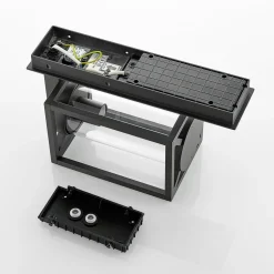 Lucande udendørs væglampe Ferda, pendel, antracit, IP44