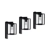 Lucande udendørs væglampe Ferda, sæt med 3, antracit, IP44