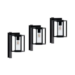 Lucande udendørs væglampe Ferda, sæt med 3, antracit, IP44