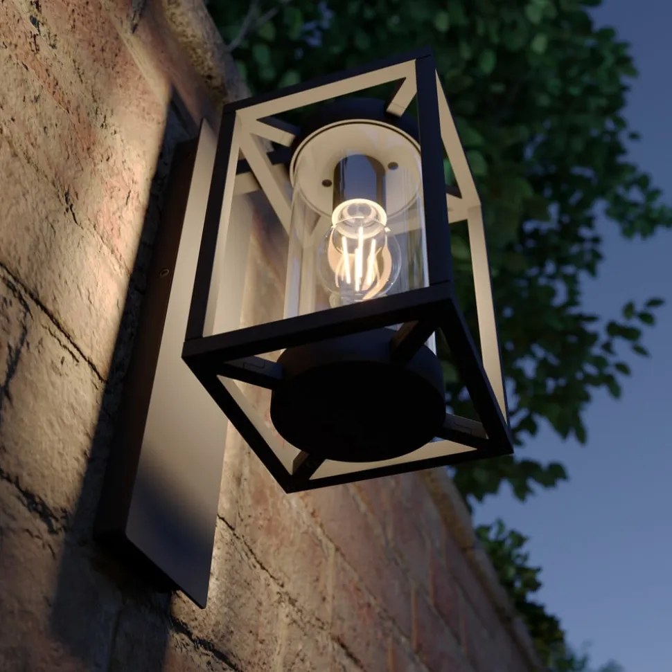 Lucande udendørs væglampe Ferda, sæt med 3, antracit, IP44