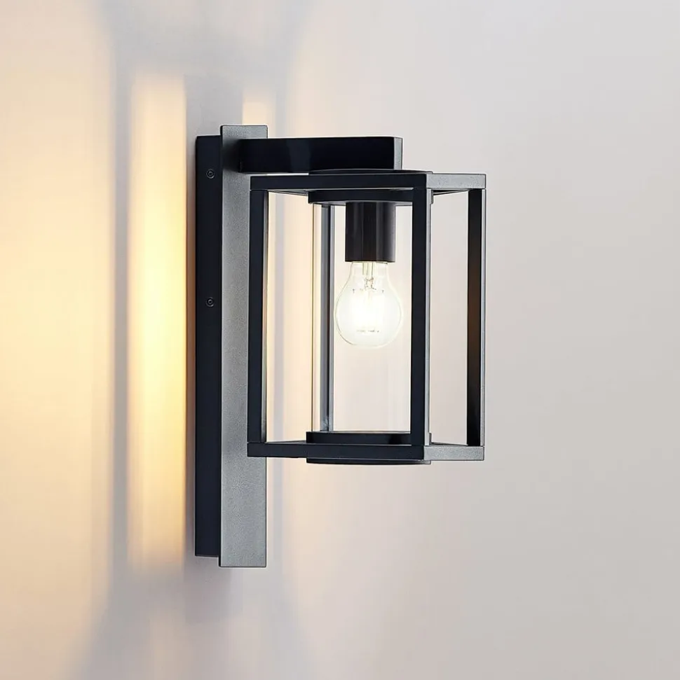 Lucande udendørs væglampe Ferda, sæt med 2, antracit, IP44