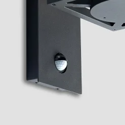 Lucande udendørs væglampe Ferda, sæt med 2, antracit sensor IP44