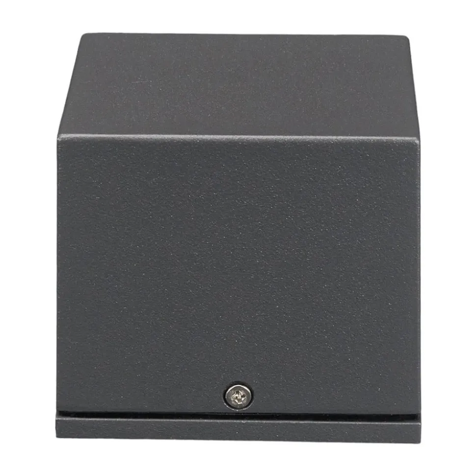 Lucande udendørs væglampe Maurice, antracit, metal, IP54