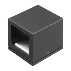 Lucande udendørs væglampe Maurice, antracit, IP54, sæt med 4 stk