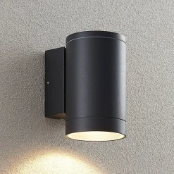 Lucande udendørs væglampe Thomke, 1 lyskilde, antracit aluminium