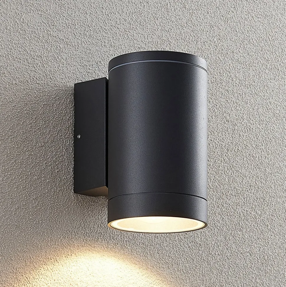 Lucande udendørs væglampe Thomke, 1 lyskilde, antracit aluminium