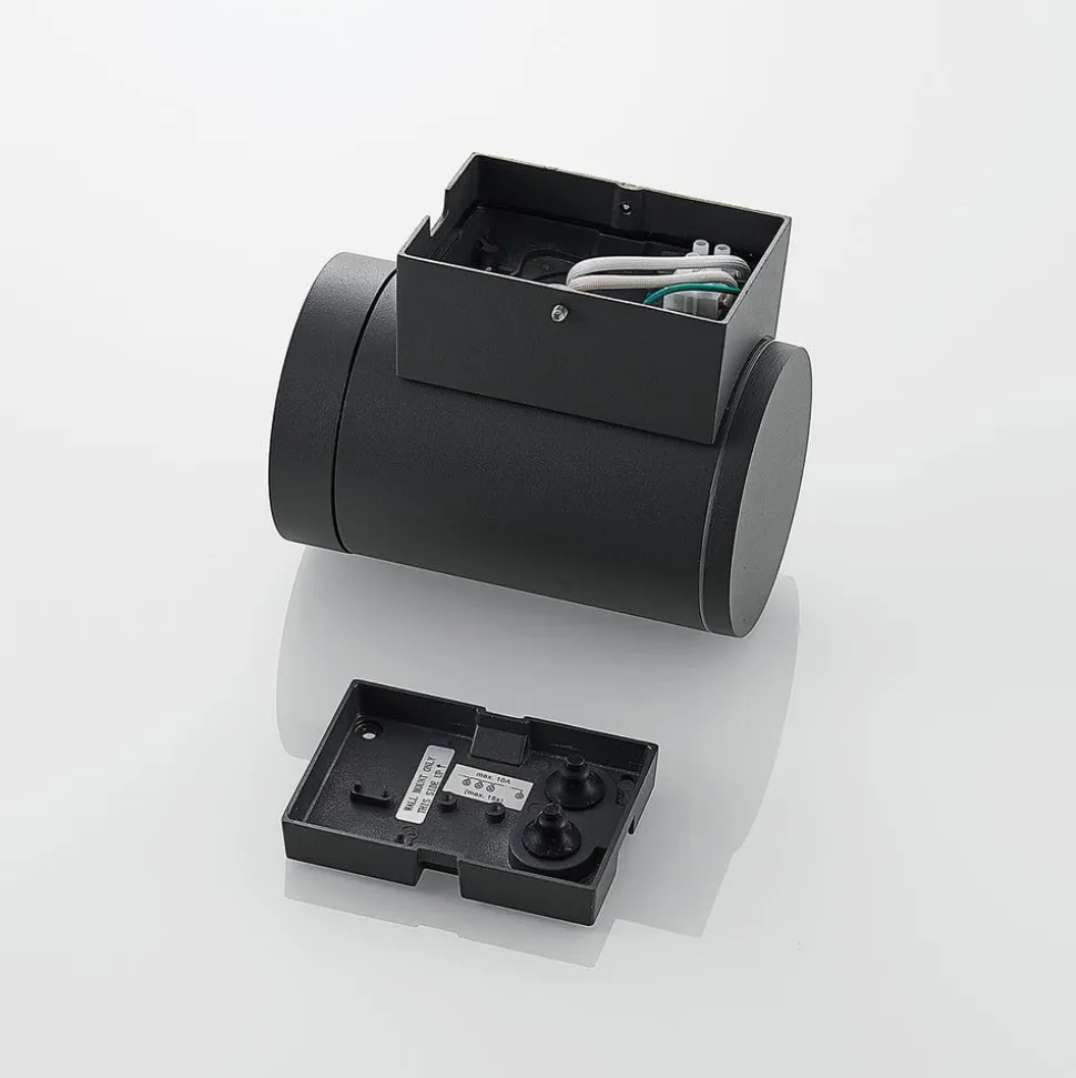 Lucande udendørs væglampe Thomke, 1 lyskilde, antracit aluminium